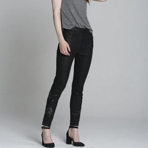 Driftwood GISELLE Skinny Black Coated Jean's 26NWT